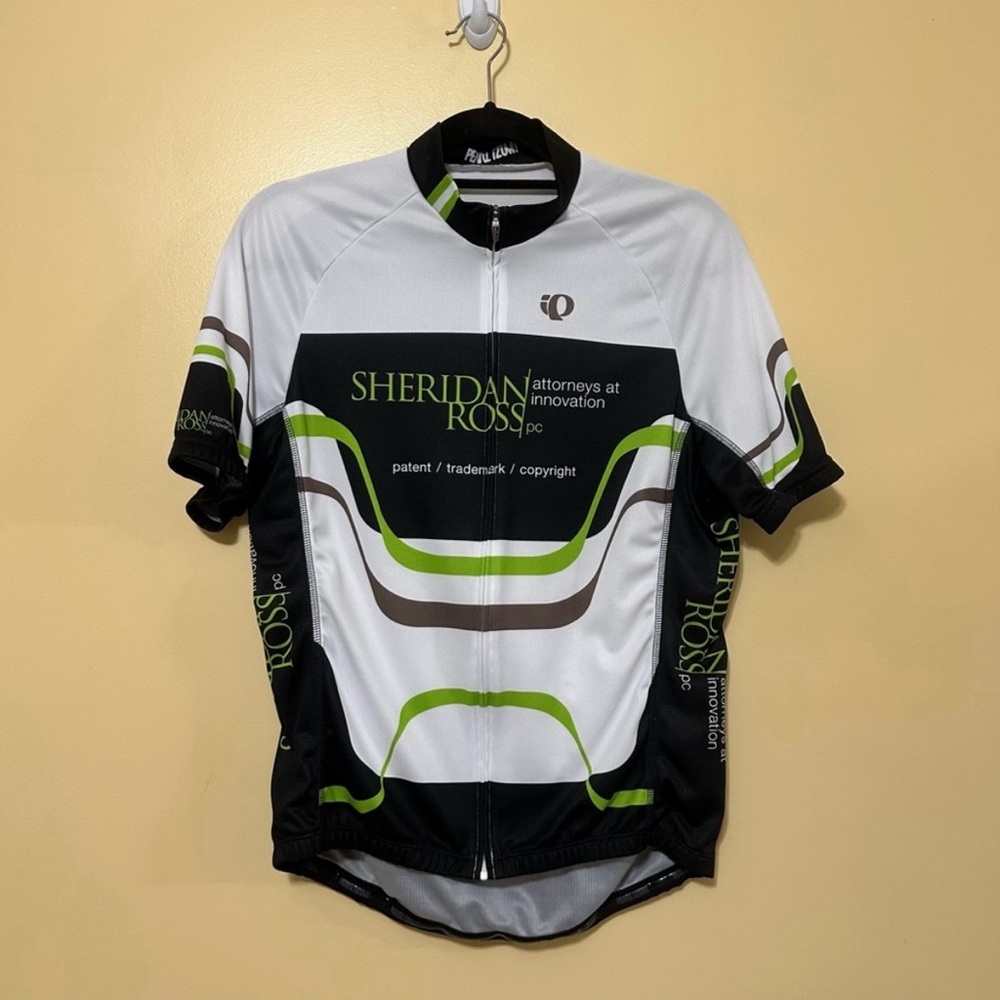 Pearl Izumi Attorney Sheridan Ross Trademark Cycling Jersey Men M White/Green